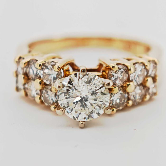 Inel aur 14k cu diamante 1,65ct