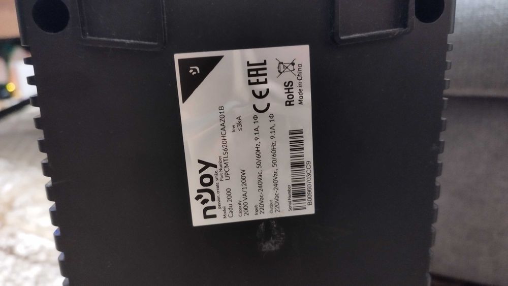 УПС/UPS NJOY CADU 1200W /2000VA/220V/9,1A