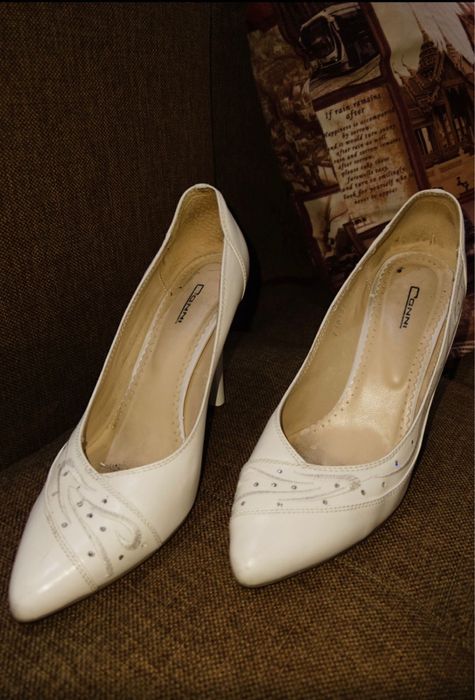 Белые нежные туфли, 41 размер