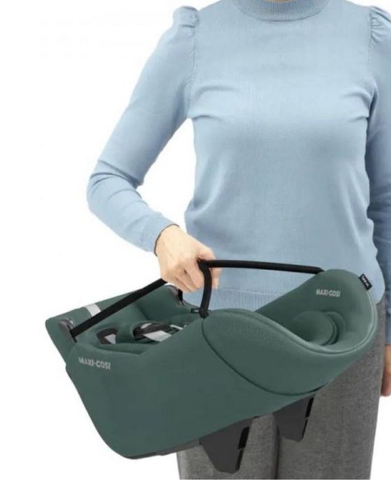 Maxi-Cosi Стол за кола Coral 360 - Зелен + база  FamilyFix 360 PRO