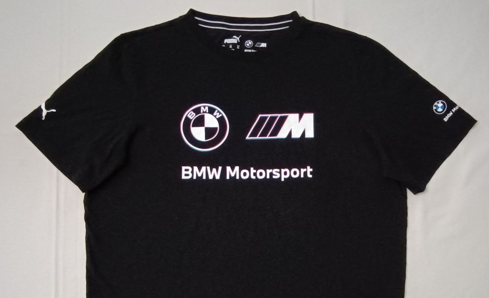 Puma BMW Motorsport Shirt оригинална тениска XL Пума БМВ черна фланелка