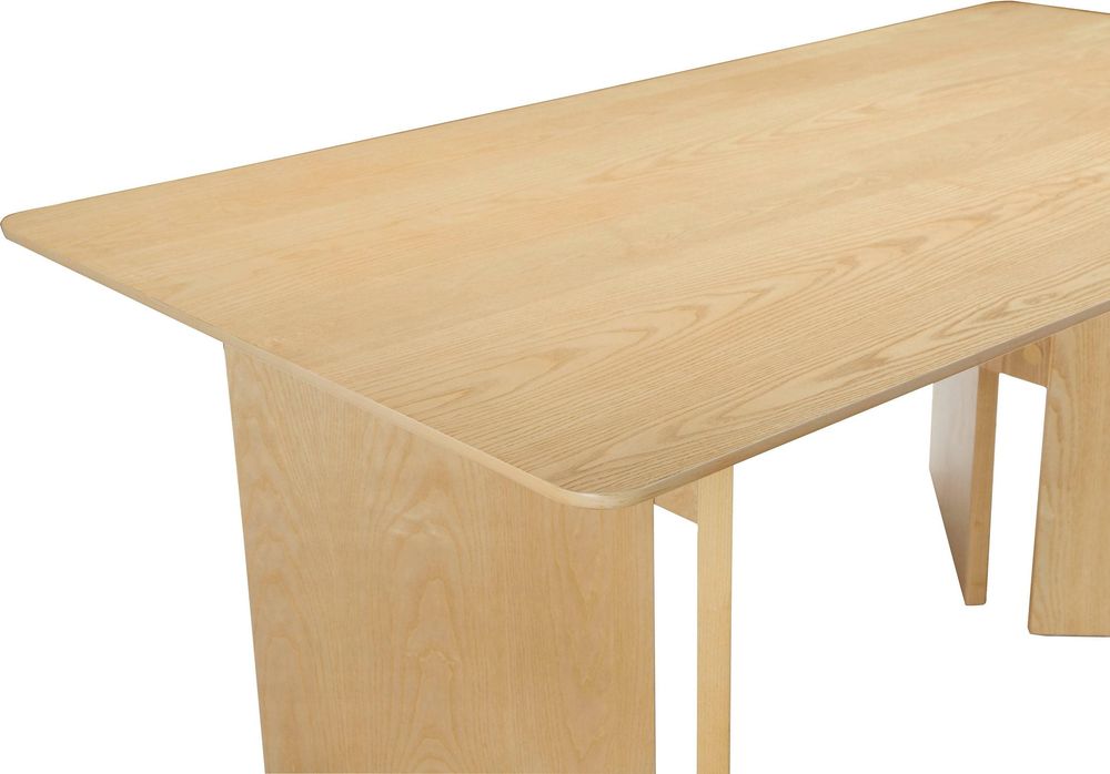 Masa MDF Charlotte, furnir frasin, 180 cm
