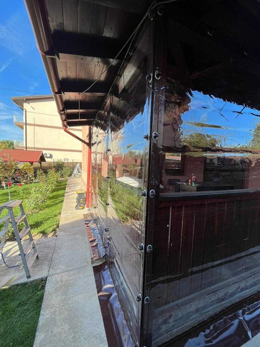 Inchideri terase cu folie transparenta