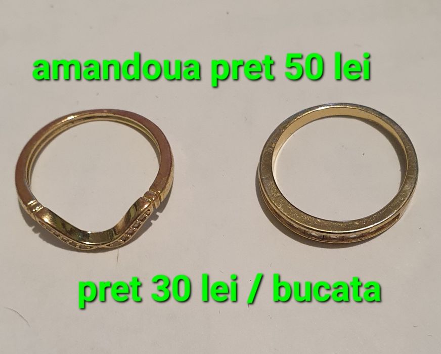 inele dama gold pietre Cristal