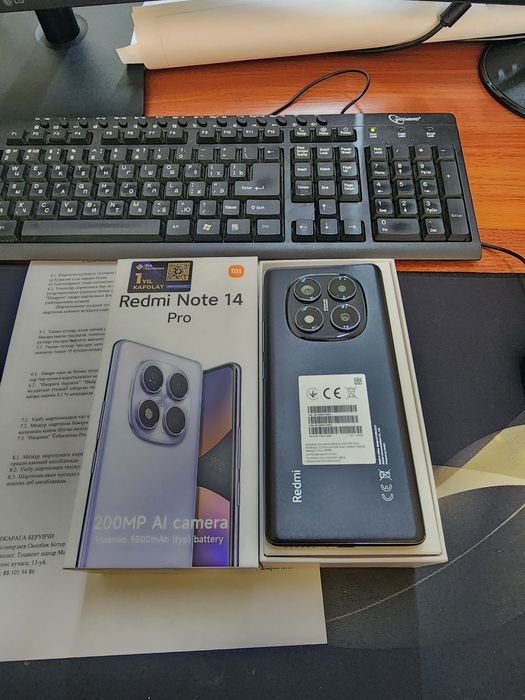 Redmi note 14pro 12/256gb(2025)ideal iwlawi zur aybi yuq tozza telefon