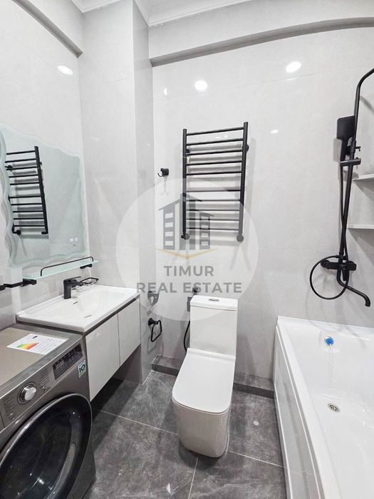 Новостройка Карасу 4/1/10 Евроремонт мебель техника 103м2