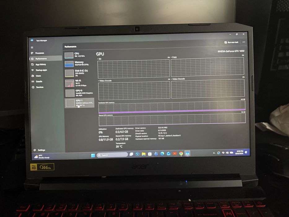 Leptop acer nitro 5