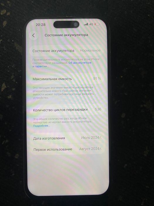 Iphone 15 pro 256gb 91%