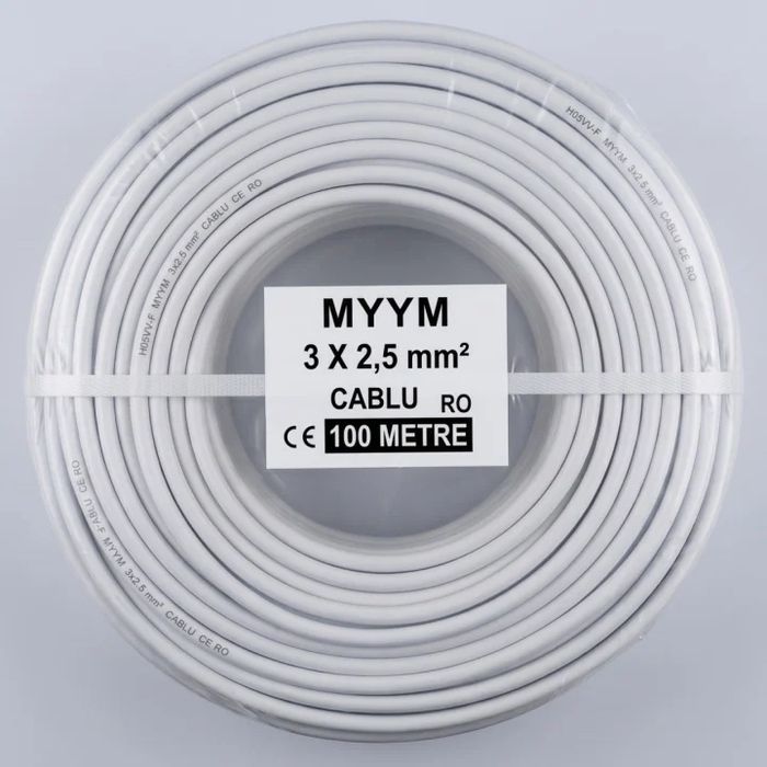 Cablu electric MYYM – 100 metri | mai multe secțiuni