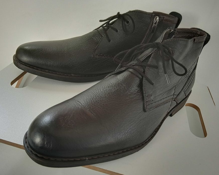 Ghete ankle plain toe premium Cat Italy 45 piele naturala