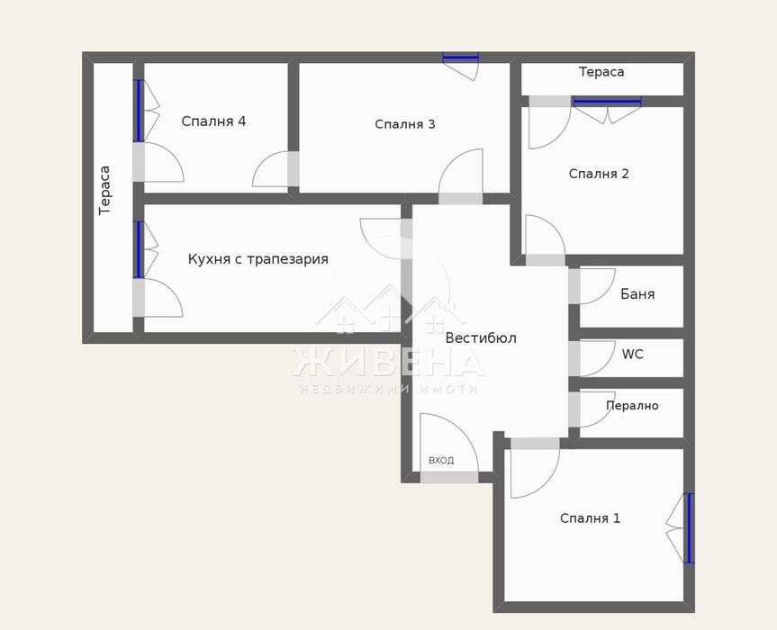 3-стаен апартамент в кв.Възраждане 2, площ 118 кв.м