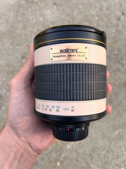 Obiectiv Oglindă Walimex 500mm f/6.3 DX – Compact, Super-Tele (Manual)