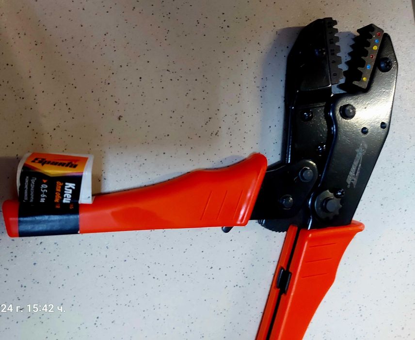 Клещи кримпващи от 0.6 мм до 6 мм