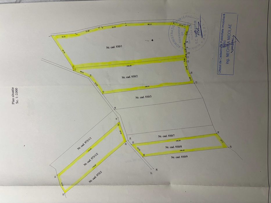 teren / uri Agnita /Veseud 77000 mp + Medias/Mosna 14000 mp extravilan arabil jud sibiu