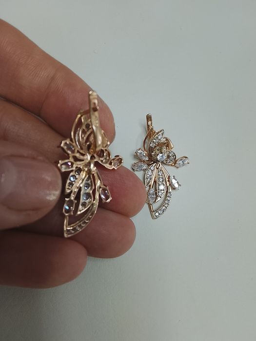 Серьги золотые "Принцесса"