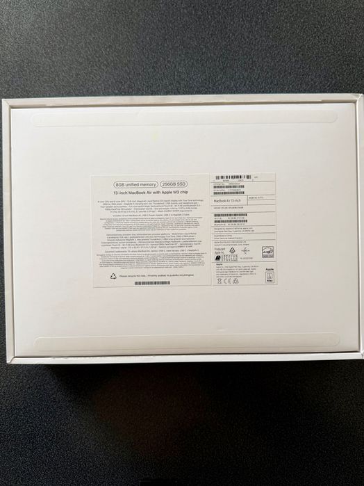 MacBook Air M3 13.6’ 256GB 8GB RAM С Гаранция — миниатюра 2