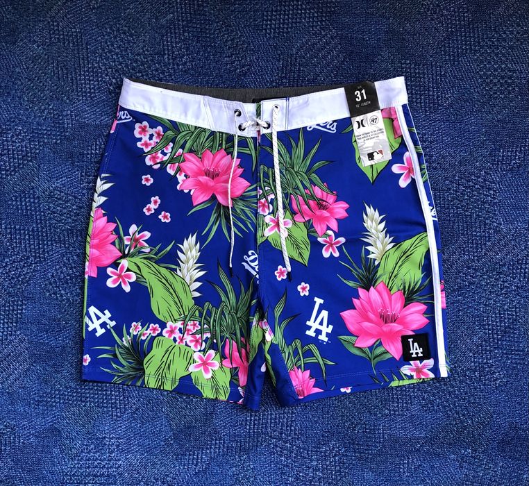 Hurley x 47 Brand Phantom MLB LA Dodgers ОРИГИНАЛНИ плажни шорти - 31