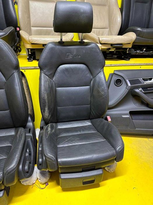 Сиденье Audi а6 черная кожа