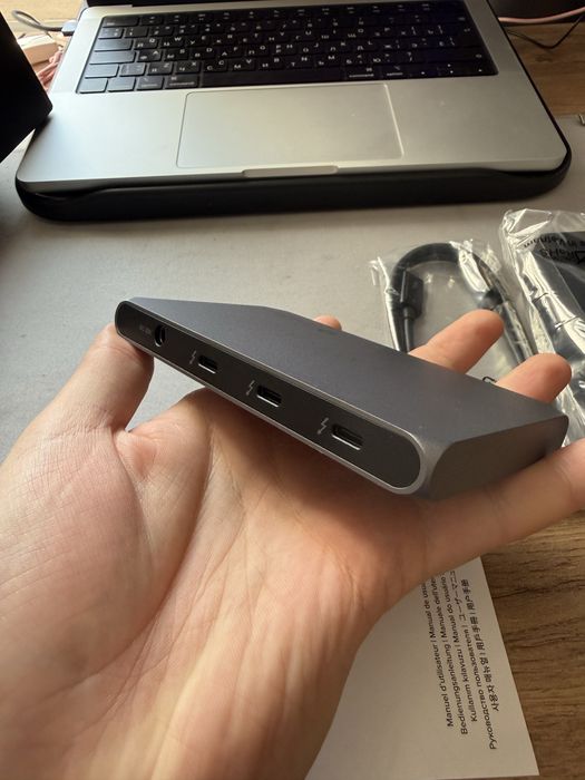 Satechi - Thunderbolt 4 slim hub 60w (40 гбит/с)