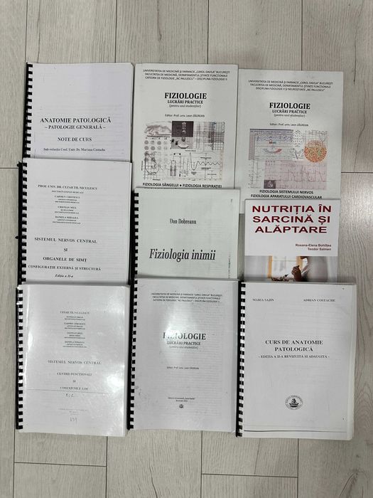 Carti, manuale, tratate si atlase pentru medicina generala - An 1-6