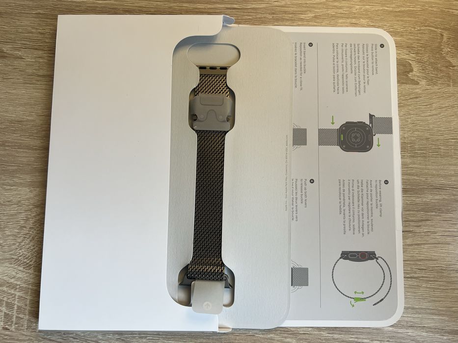 Ремешок 49mm Natural Titanium Milanese Loop - Large (L размер)