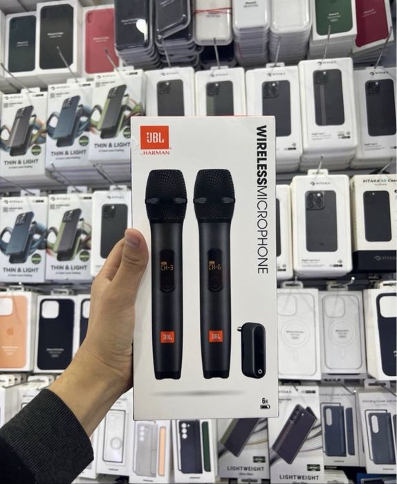 Новый. JBL karaoke mikrafon. Караоке микрафон. Мошный. Безпроводной.