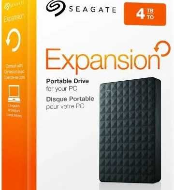 Външен хард диск Seagate  4TB, 2.5", USB 3.0, Черен