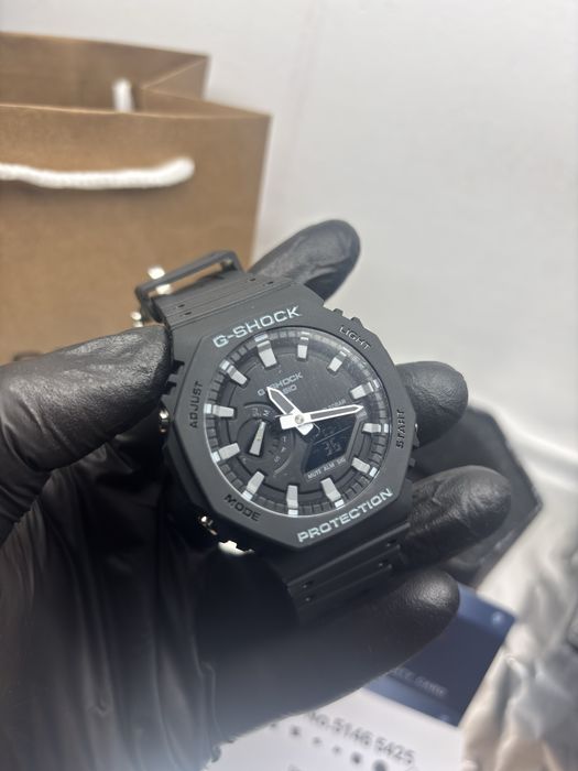 G-shock ga-2100 negru si gri