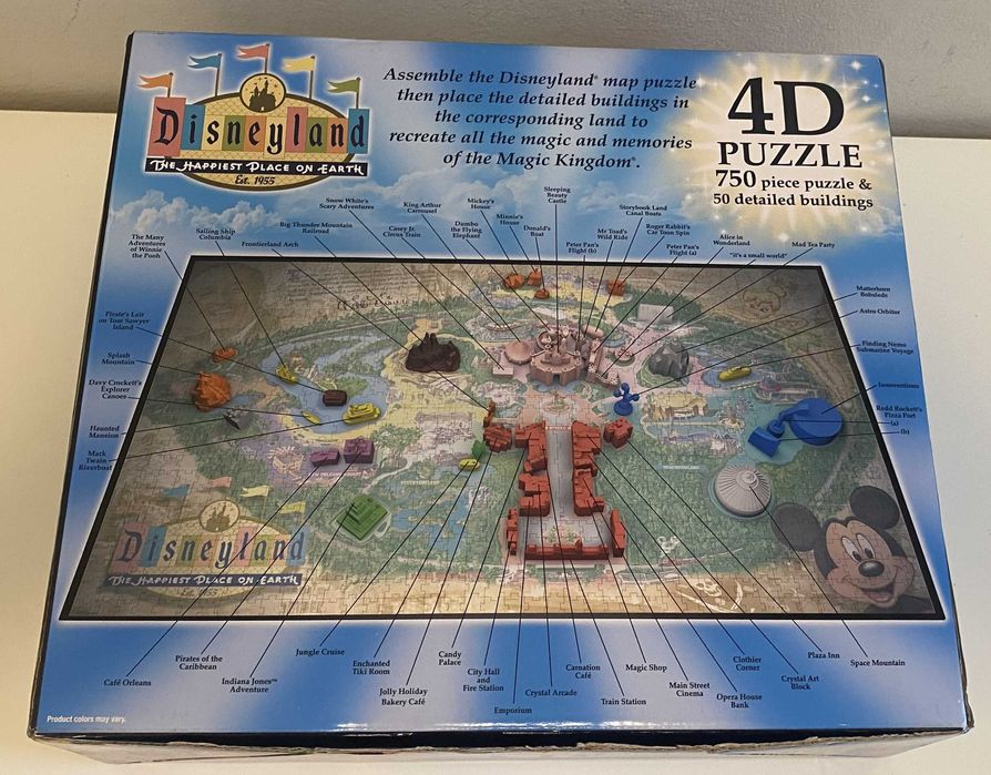 Puzzle 4D Disneyland – ediție specială și de colecție