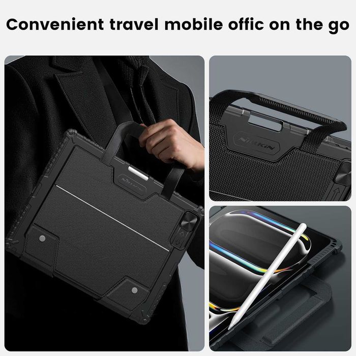 Калъф с клавиатура Nillkin Carry Go за iPad Pro 13 инча (M4) с дръжка