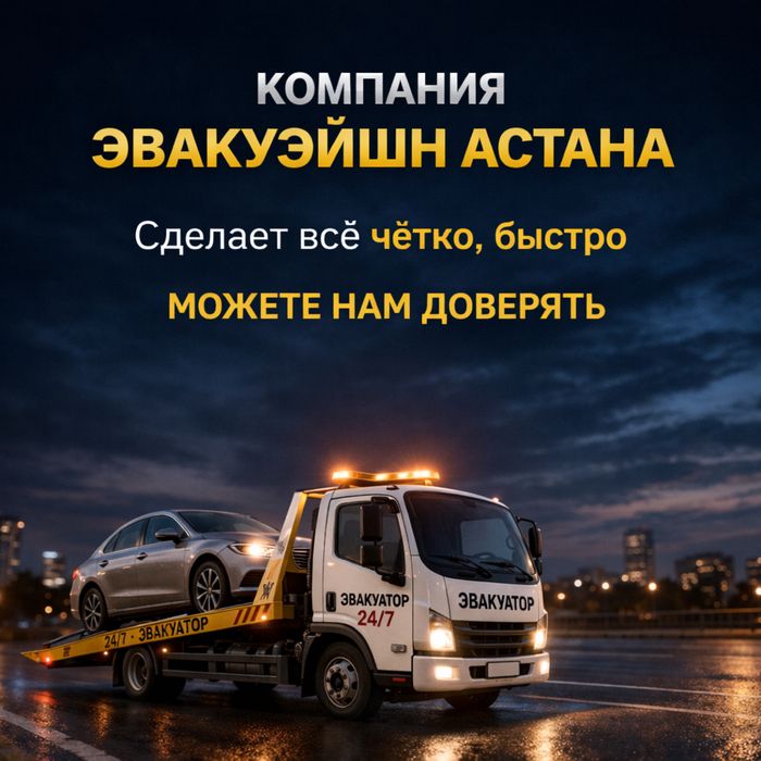 Эвакуатор город- межгород Астана-Шымкент24/7
