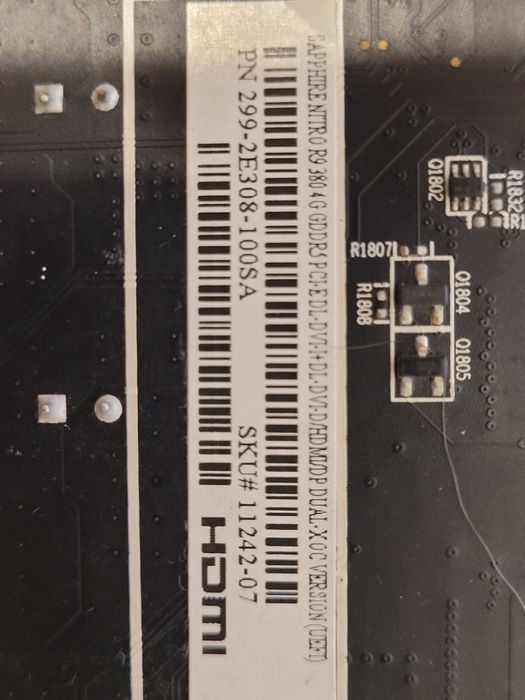 Placa video VGA SAPPHIRE Nitro R9 -380 Series,4 Gb GDDR5,Bus 256 bit.