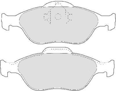 Placute frana fata Ford Fiesta 4 (Ja, Jb), 08.1995-09.2002, marca SRLine S70-0190