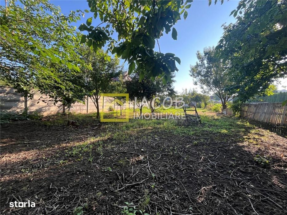 Teren intravilan 1010 mp cu casa batraneasca, magazie, beci, strada Bu