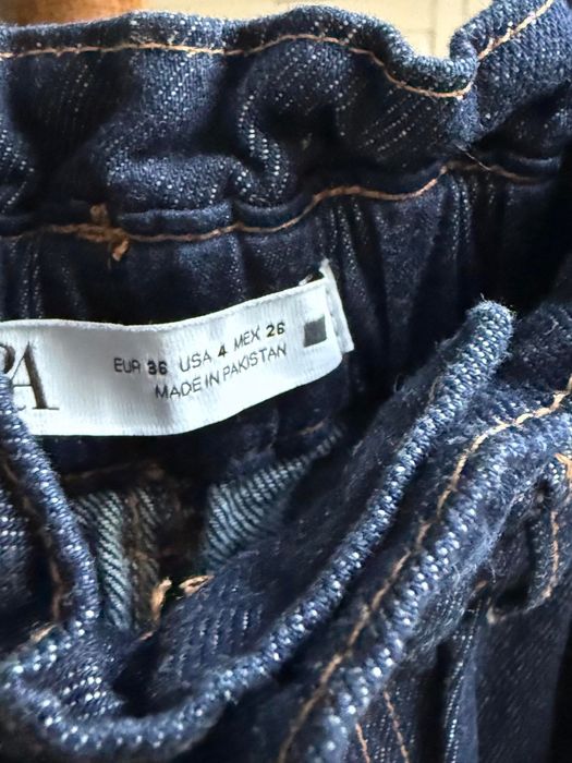 Дънки Zara, s размер, тъмносин деним