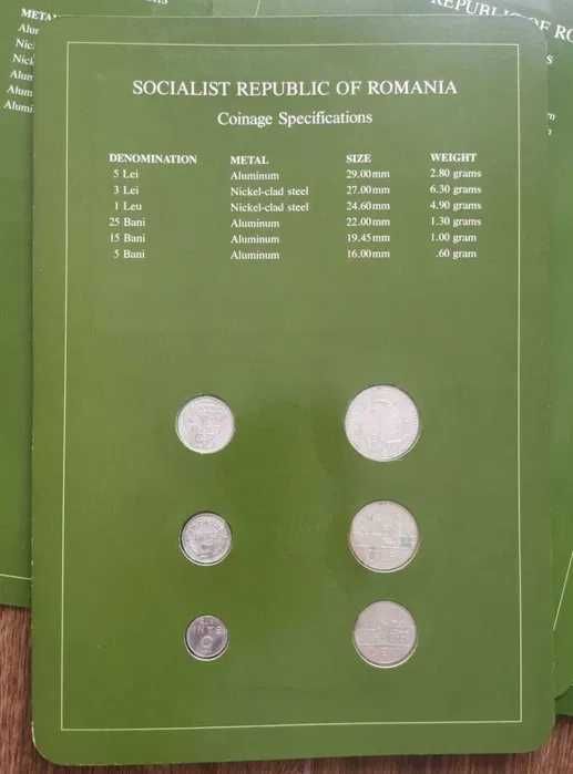 Set monetarie 6 monede in folder RSR - 1966 - PROOF