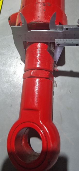 Cilindru hidraulic 1100 mm închis deschidere 800 mm tija 40 mm Diametr