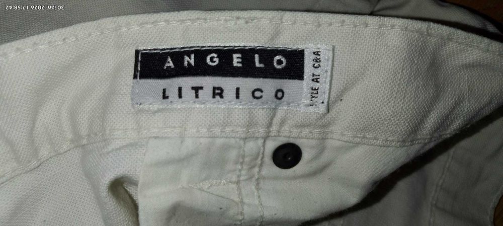 Pantaloni bărbați C&A XL – bej/crem, bumbac, stare foarte bună