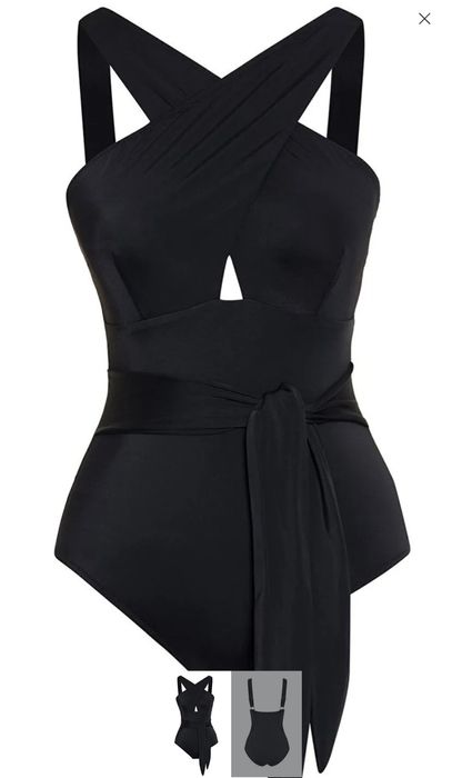 Черен цял бански