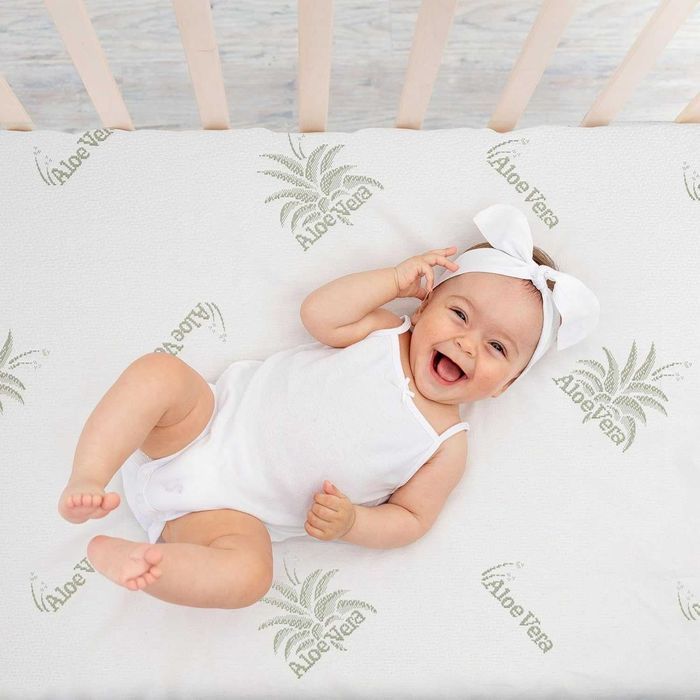 Saltea ortopedica bebe 60x120cm, tratata Aloe Vera, REDUS de la 290RON