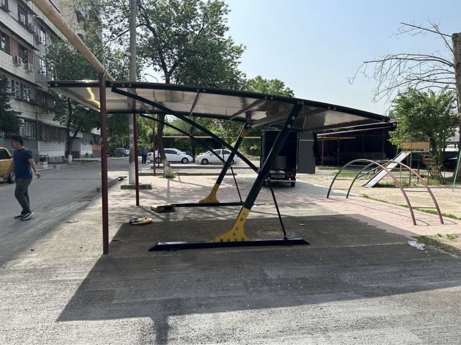 Avto naves (авто_навес)- ясаймиз урнатамиз