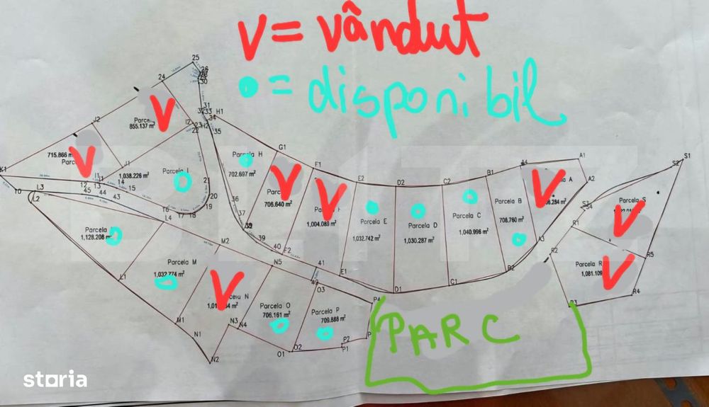 Teren de  1000 mp pentru duplexuri sau casa individuale in Feleacu, zo