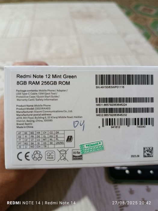 Redmi  note 12 mind night 8/256gb