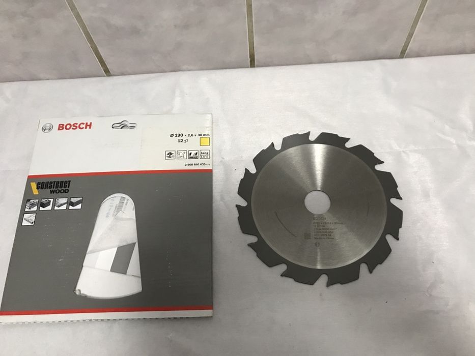 Panza Circular Bosch 190X2.6X30 MM Z-12 CONSTRUCT LEMN