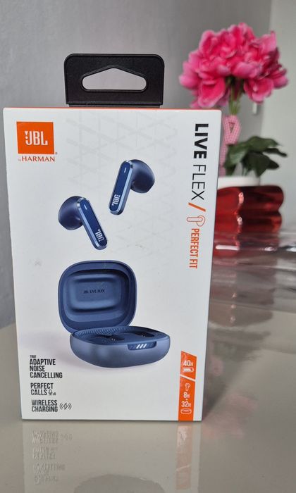 Casti JBL Live Flex , Signature Sound, Spatial surround, Noi  Sigilate