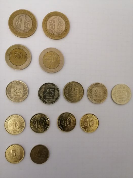 Монеты Турции для коллекцим