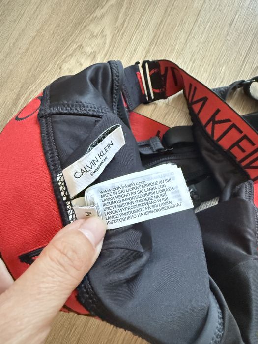 Дамски бански calvin klein, черен, комплект