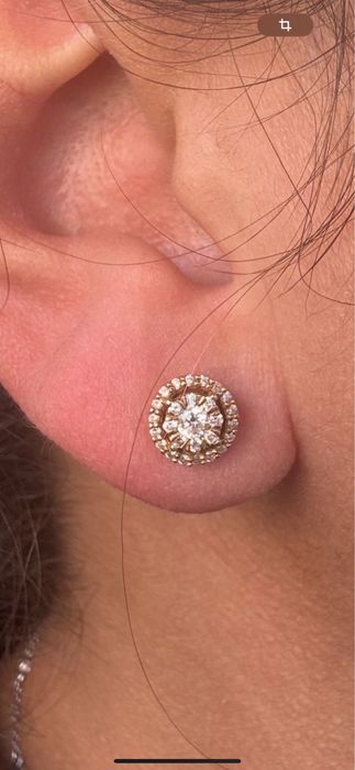 Cercei diamante superbi valmand full box garantie cutie