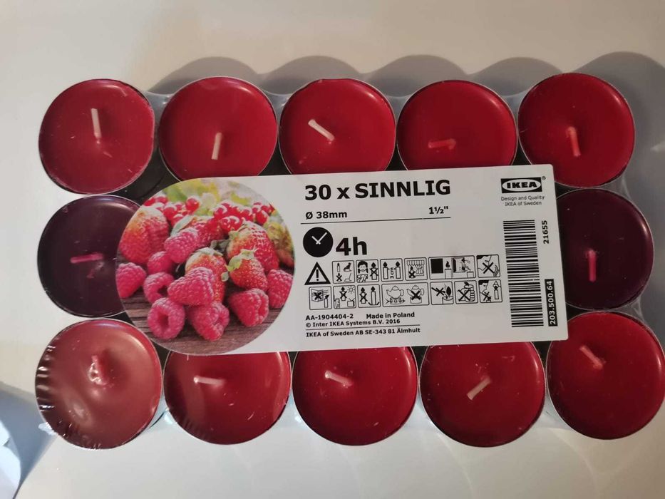 Ароматическая свеча IKEA  Синлиг 30шт