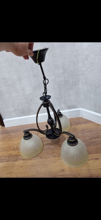 Люстра на 3 лампы в стиле лофт